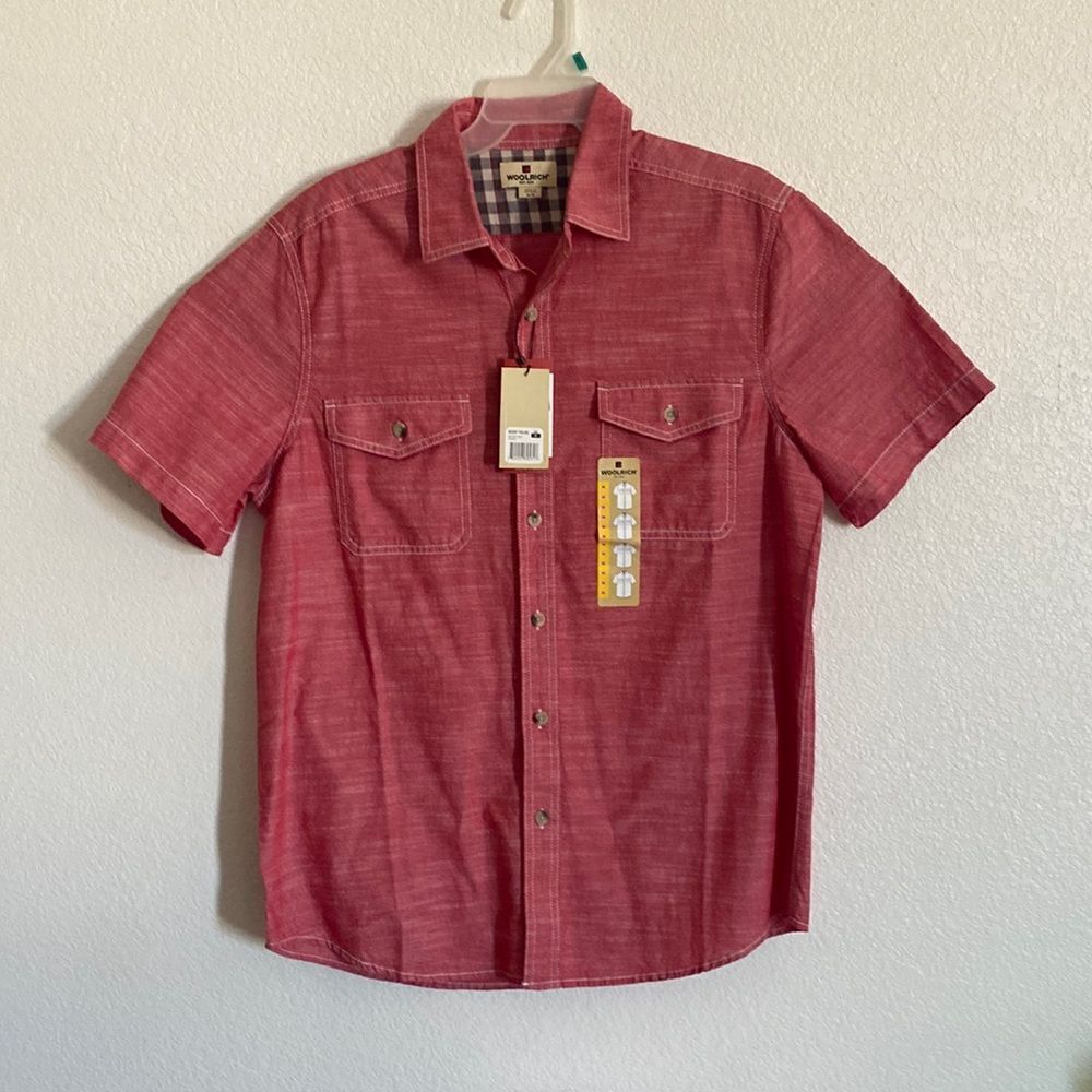 WOOLRICH Men’s Short Sleeves Classic Relaxed Fit, Lightweight Cotton Fabric NWT